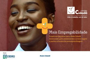 O Projeto Rede Cidadã proporciona capacitação profissional e sociocomportamental de adolescentes e jovens negros e pardos em situação de vulnerabilidade para a integração com o mundo do trabalho. Rede Cidadã